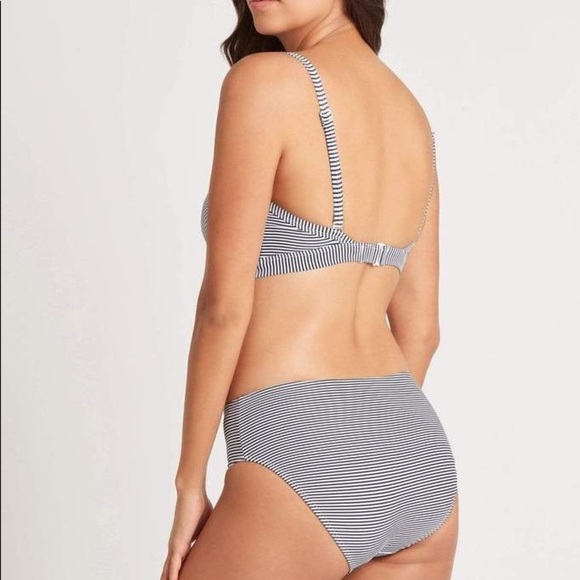 Sea Level Swim Australia NWT Positano Stripe High Waist Gathered Side Pant Size4 - Picture 16 of 16